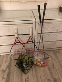 putters and tennis racquets